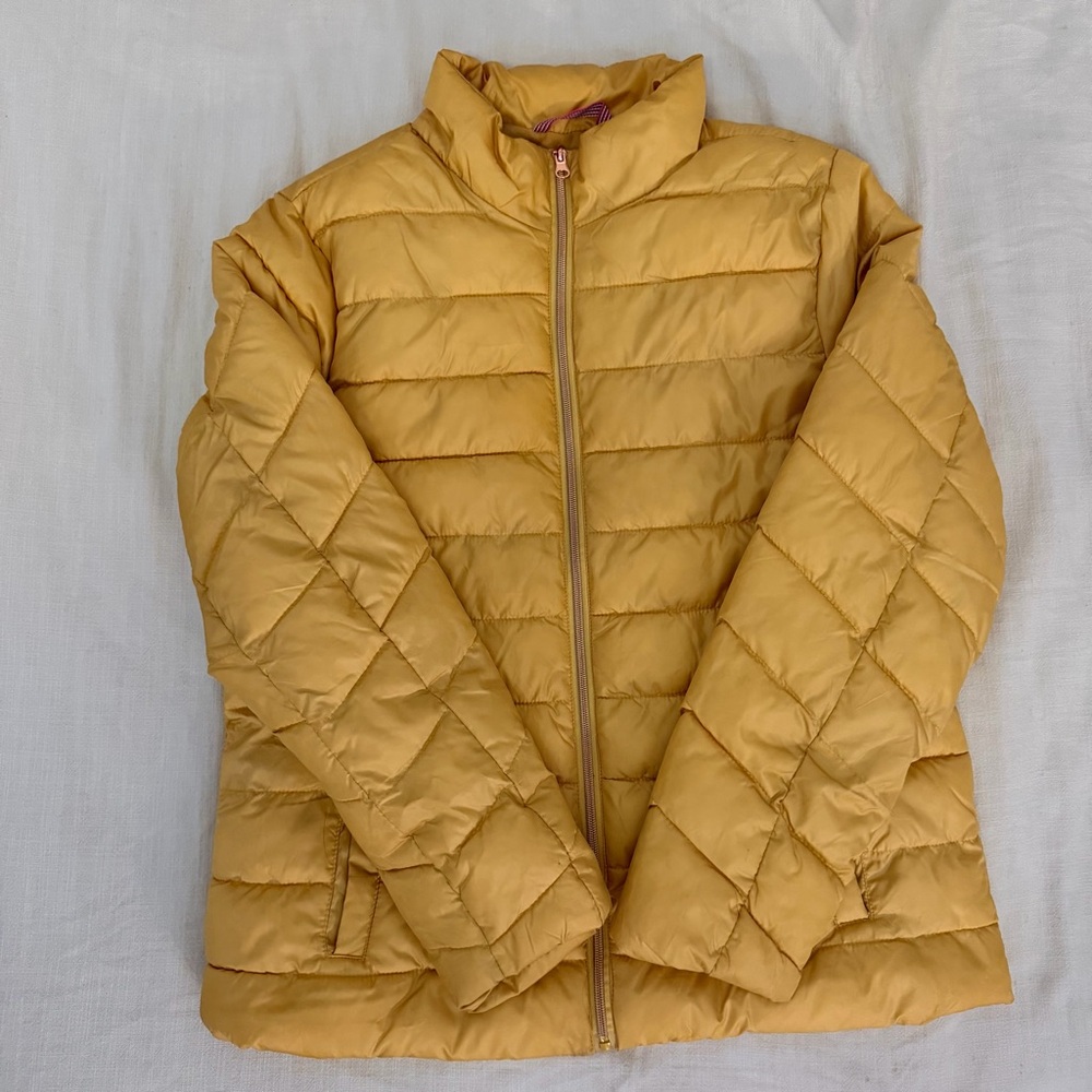 Pink Platinum Women's Mustard Puffer Jacket